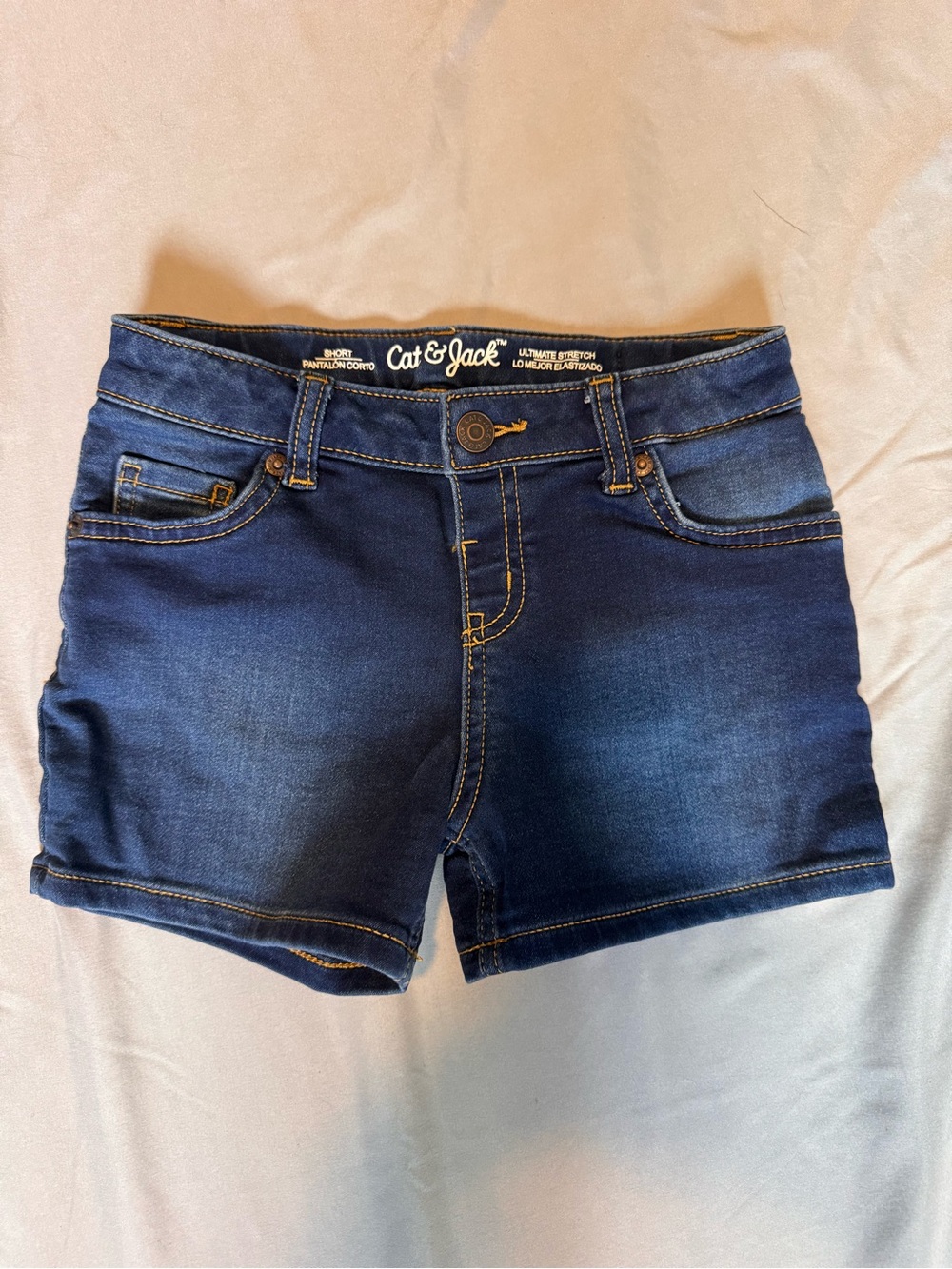 Cat & Jack Indigo Stretch Denim Jean Shorts